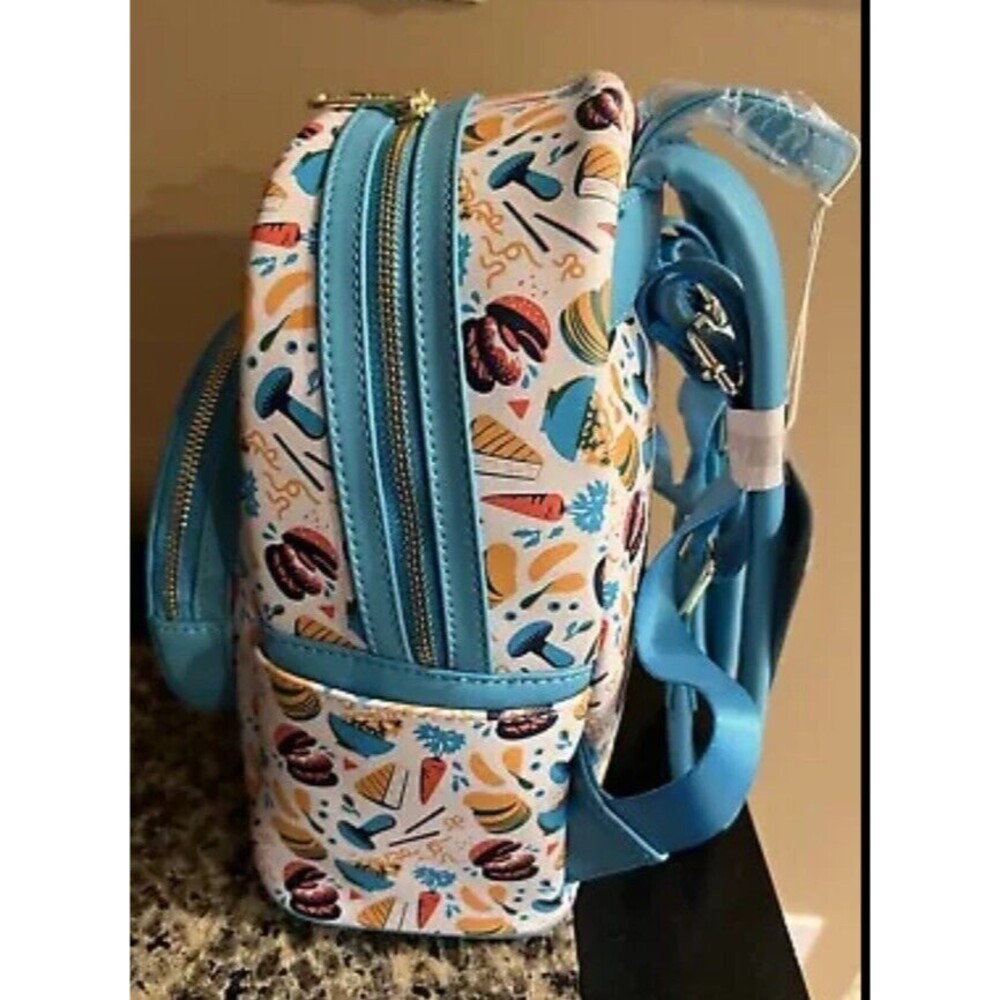 Disney Epcot Food And Wine Festival Loungefly Mini Backpack Spaceship Earth NEW - Picture 2 of 10